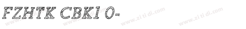 FZHTK CBK1 0字体转换